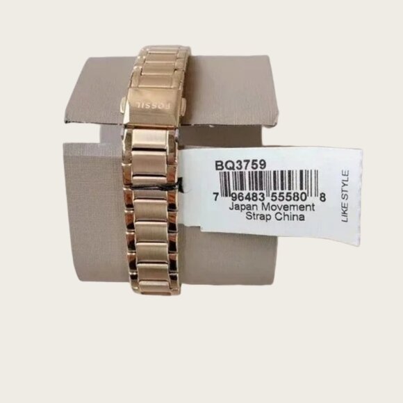 Fossil BQ3759 Rye Three-Hand Gold-Tone Stainless Steel Watch - Picture 6 of 6